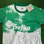 Conjunto Infantil Palmeiras Edição Especial - 2024/25 - Branco/ Verde
