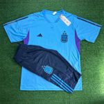 Conjunto De Treino Meia Calça + Camisa Argentina - 23/24 - Azul