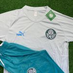 Conjunto De Treino Meia Calça + Camisa Palmeiras - 23/24 - Azul