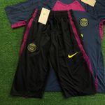 Conjunto de Treino Meia Calça + Camisa PSG - 23/24 Azul marinho/roxo