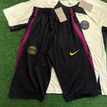 Conjunto De Treino Meia Calça + Camisa PSG- 23/24 Bege