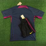 Conjunto de Treino Meia Calça + Camisa PSG - 23/24 Azul marinho/roxo