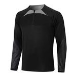 Agasalho De Treino Meio Zíper Corinthians 2024 Preto/Cinza