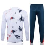 Agasalho de Treino PSG Meio Zíper - 24/25 - Branco/Azul