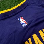 NBA Los Angeles Lakers #24 Kobe Bryant Silk - Roxa com o numero Branco (gola V)