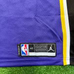 NBA Los Angeles Lakers Gola Redonda Nº 24 Bryant Silk (roxo Com N° Amarelo) Preto Na Lateral