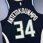 Nba Bucks Antetokounmpo #34 Preta - 2023 - Silk