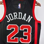 NBA Chicago Bulls – Michael Jordan #23 – City Edition 23/24 Preta - Silk