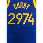 NBA Golden State Warriors 30- City Edition Especial 75 anos Curry #2.974- Azul