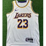 Nba Los Angeles Lakers Gola Redonda Nº 23 James Silk (branco Com N° Roxo) (detalhe na etiqueta)