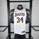 NBA Lakers o'neal 34 Edição Jogador Silk - Branca (detalhe na etiqueta)