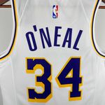 NBA Lakers o'neal 34 Edição Jogador Silk - Branca (detalhe na etiqueta)