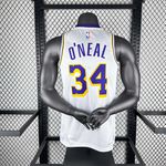 NBA Lakers o'neal 34 Edição Jogador Silk - Branca (detalhe na etiqueta)