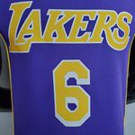 Nba Los Angeles Lakers 2022 - LeBron James #6 - Roxa
