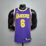 Nba Los Angeles Lakers 2022 - LeBron James #6 - Roxa