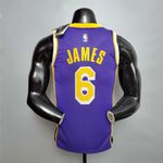 Nba Los Angeles Lakers 2022 - LeBron James #6 - Roxa