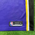 NBA Los Angeles Lakers Gola Redonda nº 8 Bryant Silk (Roxo com N° Amarelo) preto na lateral