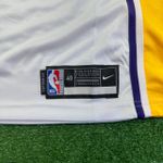 NBA Lakers Branco com decote em V nº 24 Kobe Bryant Silk 