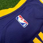 NBA Los Angeles Lakers Gola Redonda Nº23 James - Silk (roxo Com N° Amarelo) Preto Na Lateral