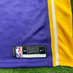 NBA Los Angeles Lakers Decote em V #23 James (Roxo Com N° Branco) Silk