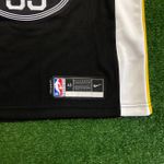 NBA Golden State Warriors Statement The Town Durant #35 Swingman - Silk - Preta detalhes amarelo