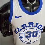 NBA Golden State Warriors #30 Curry - Retrô White - Silk