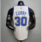 NBA Golden State Warriors #30 Curry - Retrô White - Silk