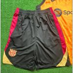 Conjunto Treino Barcelona Regata e Short 24/25 - Laranja