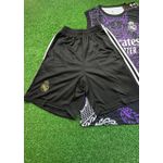 Conjunto Treino Regata e Short Real Madrid Dragão 2024/25 - Preto/Roxo