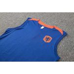 Conjunto Treino Regata E Short Holanda 2024 - Azul/Laranja
