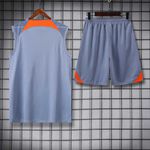 Conjunto De treino Regata E Short Inter de Milão 23/24 - (Detalhe Laranja)