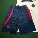 Conjunto De Treino Paris Saint-Germain 23/24 Regata + Short - Masculino Bege/azul