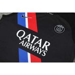 Conjunto Treino Regata e Short Paris Saint Germain PSG 2023/24 - Preto