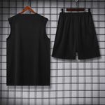 Conjunto Treino Regata e Short Paris Saint Germain PSG 2023/24 - Preto