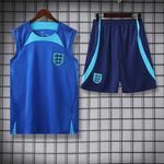 Conjunto Treino Regata E Short Inglaterra 22/23 - Azul
