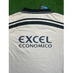Camisa Retrô Corinthians Home I 1996 - Bege ( Gola toda Preta)