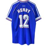 Camisa Retrô França Away HENRY 12 - 1998 