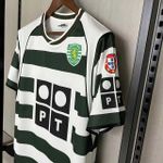 Camisa Retrô Sporting Portugal Cristiano Ronaldo 28- 2001/03
