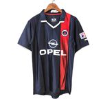 Camisa PSG Retrô Home I RONALDINHO 21 - 01/02 - Azul e Vermelho