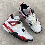 Tenis NK Air Jordan 4 - Branco/Vermelho