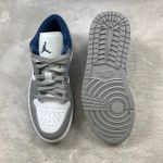 Tênis Air Jordan 1 Low - French Blue - Cinza/Azul/Branco