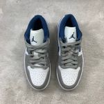 Tênis Air Jordan 1 Low - French Blue - Cinza/Azul/Branco