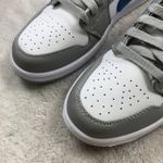 Tênis Air Jordan 1 Low - French Blue - Cinza/Azul/Branco