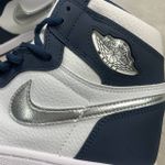 Tênis Air Jordan 1 High CO.JP - Midnight Navy Jordan 1 High - Azul/Branco/Prata