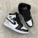 Tênis Air Jordan 1 High - Cinza/Preto Rachado