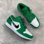 Tênis Air Jordan 1 Low - Verde/Branco