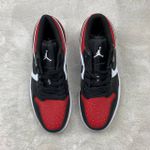 Tênis Air Jordan 1 Low - Bred Toe - Vermelho/Preto/Branco