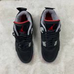 Tênis NK Air Jordan 4 - Preto, Sol Vermelha