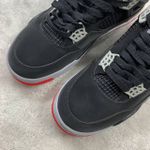Tênis NK Air Jordan 4 - Preto, Sol Vermelha