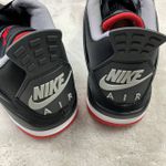 Tênis NK Air Jordan 4 - Preto, Sol Vermelha